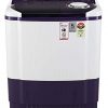 LG 8 Kg 5 Star Semi-Automatic Top Loading Washing Machine (P8035SPMZ, Purple, Collar Scrubber)