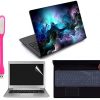 Ramiya 4 in 1 Accessories Kit for 15.6-inch Laptops Decal | Screen Guard | Silicone Keyboard Protector | and USB LED Light All Models (Upto) (LxH) : 15.6"x 10.1"