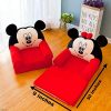 Shanti Textiles Kids Sofa Chair Cum Bed in Micky Mouse Design (for 1 Baby)