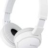Sony MDR-ZX110A On-Ear Stereo Headphones (White), without mic