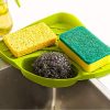 VR Multipurpose Corner Kitchen Sink Wash Basin Storage Organizer Rack (Multi-Color, Pack of 1)