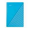 Western Digital WD 2TB My Passport Portable External Hard Drive, Blue - with Automatic Backup, 256Bit AES Hardware Encryption & Software Protection