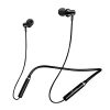 pTron Tangentbeat Bluetooth 5.0 Wireless Headphones with Deep Bass, Ergonomic Design, IPX4 Sweat/Waterproof Neckband, Magnetic Earbuds, Voice Assistant, Passive Noise Cancelation & Mic - (Black)