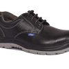 Allen Cooper AC 1102 Men's Safety Shoe, ISI Marked for IS:15298, 200J Steel Toe Cap, Size - 7 UK, Black