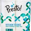 Amazon Brand - Presto! 2 Ply Kitchen Tissue/Towel Paper Roll - 2 Rolls (60 Pulls Per Roll)