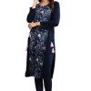 Aurelia Women's Synthetic Straight Kurta (19NOA11051-500917_Blue_Large)