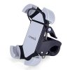 Croma Motor Bike and Bicycle Mount for Mobile Phones with Adjustable Rotating Head for Convenience Usage with Different Angles (CRCA2017, Grey & Black)