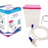 DALUCI® PVC Can Enema Kit for Home Use | Reusable & washable | 1500 ml Square Pot Pack Of 1 |