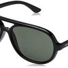 Fastrack UV protected Square Men's Sunglasses (P358BK2|57 millimeters|Black)