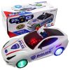 Funny Teddy Kids Bump and Go 3D Lights Police Car with Sound and Wheels with Light(Multicolour,qvwet34v3w4rtswetvbyutu8n76w45r3b3)