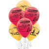 HK balloons® Printed car Themed Birthday Party Decoration Latex Balloons (Car Themed McQueen Printed Balloon) ( Pack of 30)