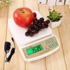 INDICUL RTB Digital Electronic Weight Machine for Home Kitchen, Shop,Weighing Scale Kitchen | Weigh Food, Fruits, Vegetables, Upto 10 KG | Small, Portable |WITH ADAPTOR White