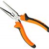 JAKEMY 8 Inch Professional Industrial Style Sharp-nose Long Flat Nose needle nose Pliers, Made with High-Quality CR-V Chrome Vanadium material, Non-Slip Ergonomic Handle - JM-CT1-4