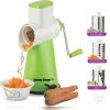 Kitchen Bazaar Premium Plastic Graters and Slicers Set, Set of 4, Green
