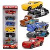 METRO TOY'S & GIFT CARS3 Diecast Metal Lightning McQueen Black Storm Jackson Cars Toys for Boys -Set of 6