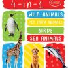 My First 4-in-1 One Wild Animals, Pet and Farm Animals, Birds, Sea Animals: Padded Board Books