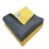 SOFTSPUN 900 GSM, Microfiber Double Layered Cloth 40x40 Cms 2 Piece Towel Set, Extra Thick Microfiber Cleaning Cloths Perfect for  Home, Kitchen, Cars, Furniture and More.
