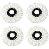 WYSNER Microfiber Mop Head Refill (White) -4 Pieces