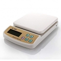 10 Kg Max Capacity Digital Electronic Kitchen Scale SF-400A with Pair of Batteries (White)