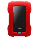 ADATA HD330 External Hard Drive with AES 256-bit encryption Dashingly Tough (1TB, RED)