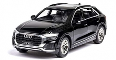 AJUGIYA’s Alloy Metal Pull Back Die Cast Car Scale Model with Sound Light Mini Auto Toy for Kids 1: 32 Diecast Children Best Gifts Toys Boys -Audi Q6 (Multicolour)