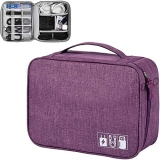 AREO (Purple) Travel Electronic Accessories Organizer Bag Case for Cable Charger