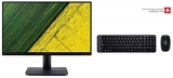 Acer 21.5 inch (55 cm) Monitor – ET221Q (Black) with Logitech MK215 Keyboard Combo