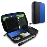 AirCase Gadget Travel Organizer | Electronics Accessories bag | Case for 8-Inch Tablet, iPad Mini, Charger, Power Bank, Memory Card, USB Data Cable, Camera Accessories Pen Drive etc | Universal Travel Bag Go Bag (Blue)