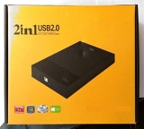 Attino Store Attino 2.5″ and 3.5″ Sata Drives Dual 2.5 and 3.5 Inch HDD Enclosure 2 in 1 External Hard Drive Casing