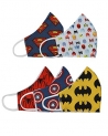 Baby Jalebi Kids Organic Cotton Mask Set, Design:-Super hero Print
