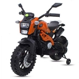 Baybee Adventure Battery Operated Bike for Kids/Toddler/Children Ride on Bike for Kids/Boys Toy Motor Bike for Kids-Electric Bike for Kids Suitable for Boys & Girls 2-6 Years (Orange)