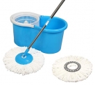 Esquire Elegant(EE2BL) 360° Spin Plastic Bucket Mop with 1 Extra Refill