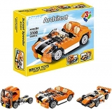 FunBlast Decool 3108 Architect Series 3 in 1 – Sports Car, Racing F1 Car, Truck Building Block Brick Educational DIY Toys for Kids – 119 Brick Pieces (Multicolor)
