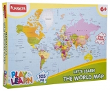 Funskool-Play & Learn World Map Puzzles