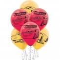 HK balloons® Printed car Themed Birthday Party Decoration Latex Balloons (Car Themed McQueen Printed Balloon) ( Pack of 30)