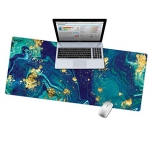 Handcuffs Extended Gaming Mouse Pad Large Size 31” x 12″ Big Extended Laptop Protector Computer Accessories Mousepad (Marble Lous Fierce)