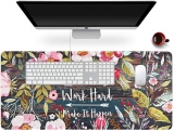 Handcuffs Extended Gaming Mouse Pad Large Size Big Extended Laptop Protector Computer Accessories Mousepad (Floral Wreath)