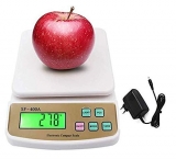 Ionix Weight Machine for Home Kitchen Works on Both AC and DC, Adapter Included,Weight Machine for Home Kitchen/Kitchen Weight Machine Digital, Weight Machine for Home Kitchen, White