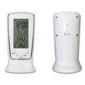 Jeval 510 Digital Alarm Clock with LED Night Light/ Electronic with Temperature with LCD Display Light 12 x 6 x 4 (White, Plastic, Pack of 1Pcs)
