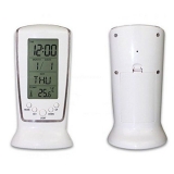 Jeval 510 Digital Alarm Clock with LED Night Light/ Electronic with Temperature with LCD Display Light 12 x 6 x 4 (White, Plastic, Pack of 1Pcs)