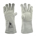 Jupiter Industries Rose Leather Gardening Gloves for for Pruning Blackberries/Thorny Bushes/Industrial Work, Small (White)