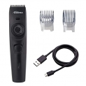 Kubra KB-1088 Hair and Beard Trimmer with USB Charging, 40 Length Setting, 45 minutes Cordless use, 1 Year Warranty (Black)