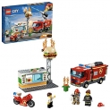 LEGO City Burger Bar Fire Rescue Building Blocks for Kids (327 Pcs)60214