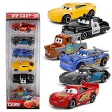 METRO TOY’S & GIFT CARS3 Diecast Metal Lightning McQueen Black Storm Jackson Cars Toys for Boys -Set of 6