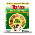 Manna Health Mix – 100% Natural Multigrain Nutrition for Kids, 250g. No Added Sugar/Colour/Flavour. 14 Natural Ingredients (Nuts, Cereals & Pulses) | Sathumaavu/ Porridge Mix