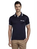 Parx Solid Dark Blue Coloured Cotton T-Shirts