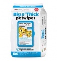 Petkin Big n’ Thick Pet Wipes/Grooming Wipes for Dogs and Cats, mild Fragrance, Gentle Cleansing Formula, 100 Wipes