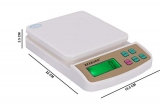 REXBURG Electronic Kitchen Digital Weighing Scale (10 Kg-SF 400A) – White