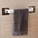 RIKRI New Magic Sticker Series Self Adhesive Kitchen Napkin Towel Holder – White Pack of 1