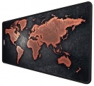 RiaTech Extra Large Size Vintage World Map Print Antique Decorate Extended Gaming Mouse Pad with Stitched Embroidery Edges, Non-Slip Rubber Base Computer Waterproof Keyboard Pad (900mm x 400mm x 2.5mm) -Black